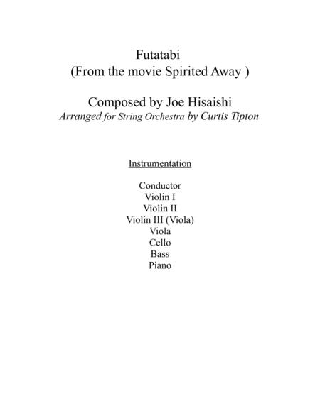 Futatabi For String Orchestra Sheet Music