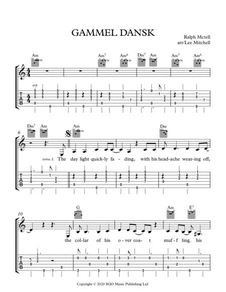 Free Sheet Music Gammel Dansk