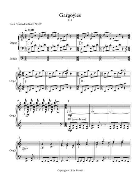 Gargoyles Sheet Music