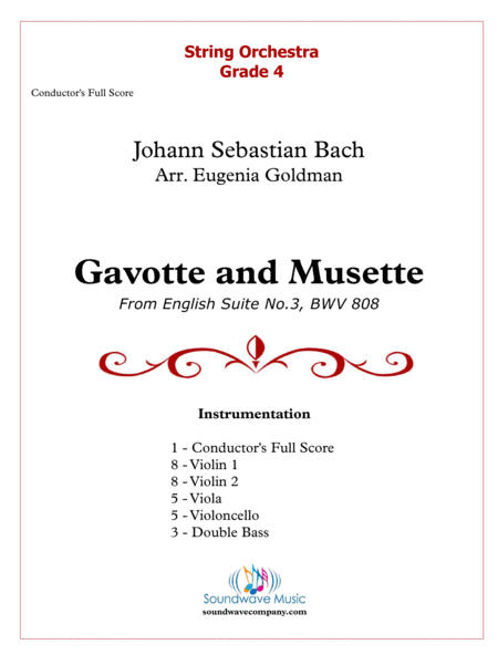 Gavotte And Musette Form Js Bachs English Suite No 3 In G Minor Sheet Music