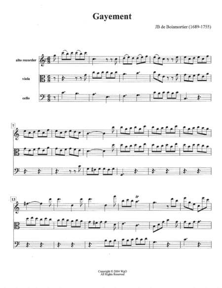 Gayement Sheet Music