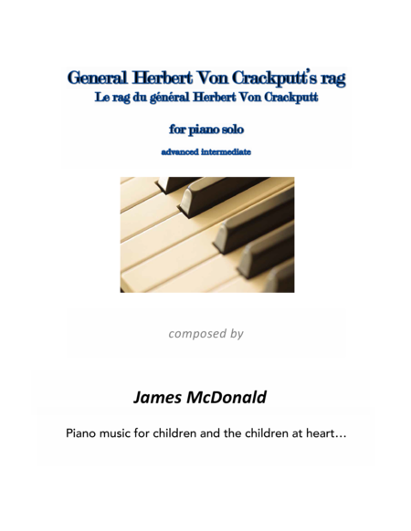 General Herbert Von Crackputts Rag Sheet Music