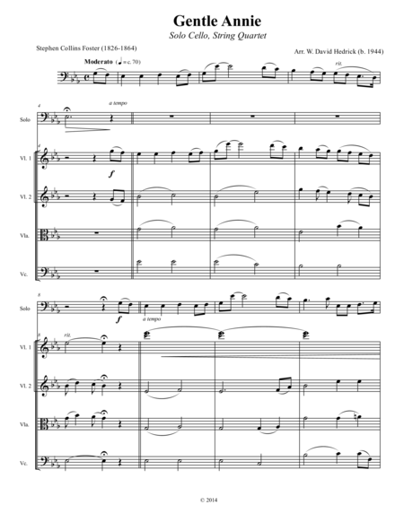 Gentle Annie Sheet Music