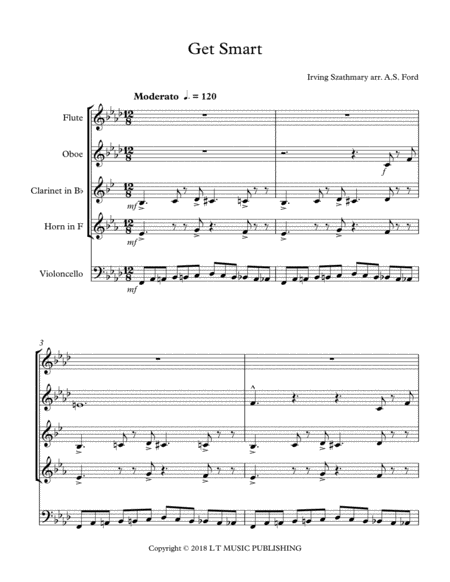 Free Sheet Music Get Smart Theme