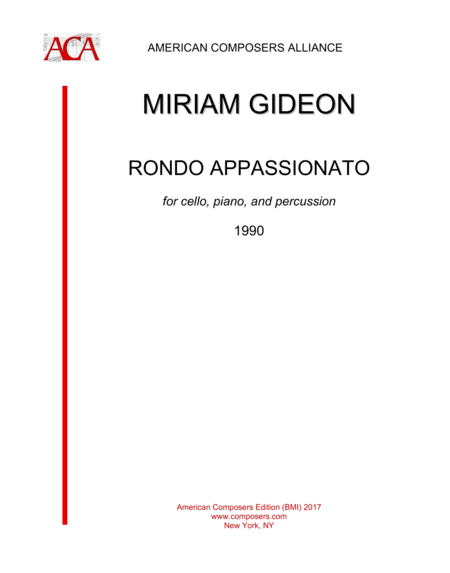 Gideon Rondo Appassionato Sheet Music