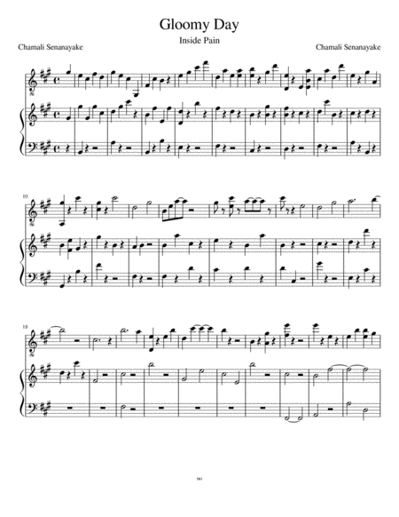 Gloomy Day Sheet Music