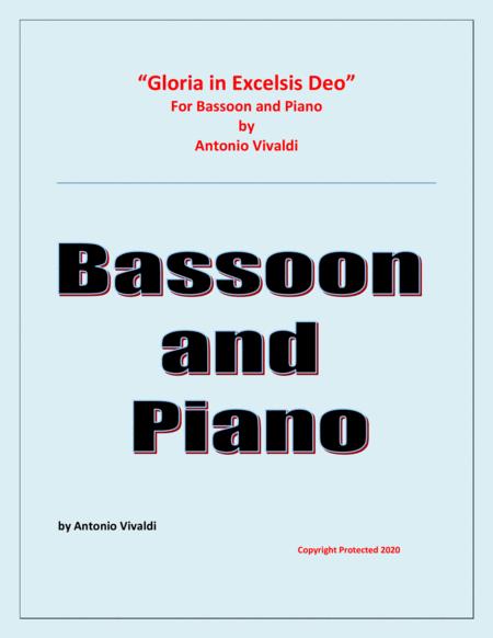 Free Sheet Music Gloria In Excelsis Deo Bassoon And Piano Advanced Intermediate Chamber Music