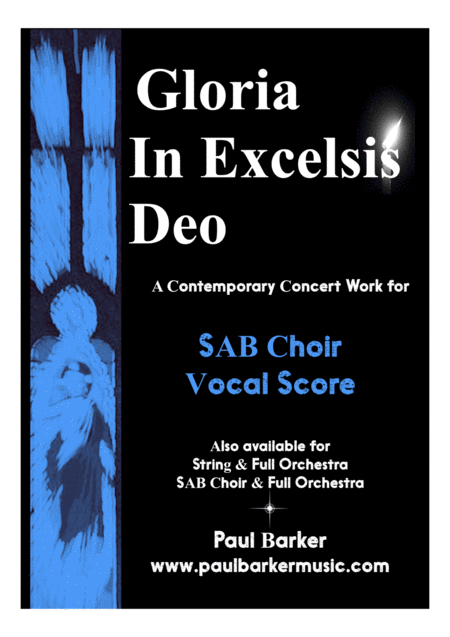 Gloria In Excelsis Deo Vocal Score Sheet Music