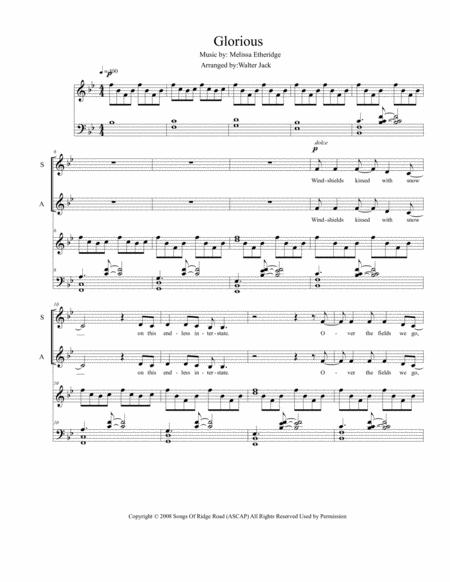 Free Sheet Music Glorious 2 Pt