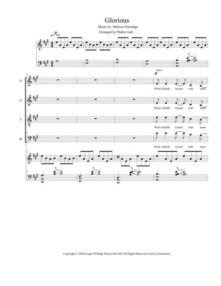 Glorious Satb Sab Ssa Sheet Music