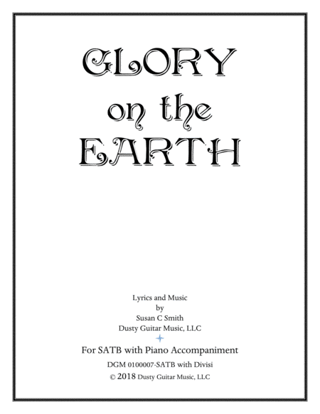 Glory On The Earth Sheet Music