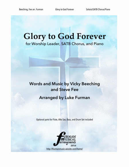 Glory To God Forever Solo Satb Piano Sheet Music