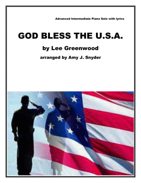 Free Sheet Music God Bless The Us A Piano Solo