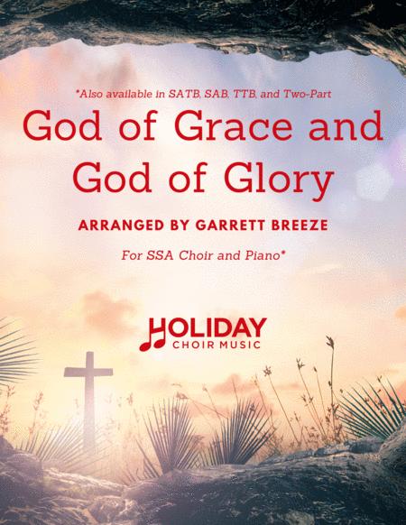 Free Sheet Music God Of Grace And God Of Glory Ssa