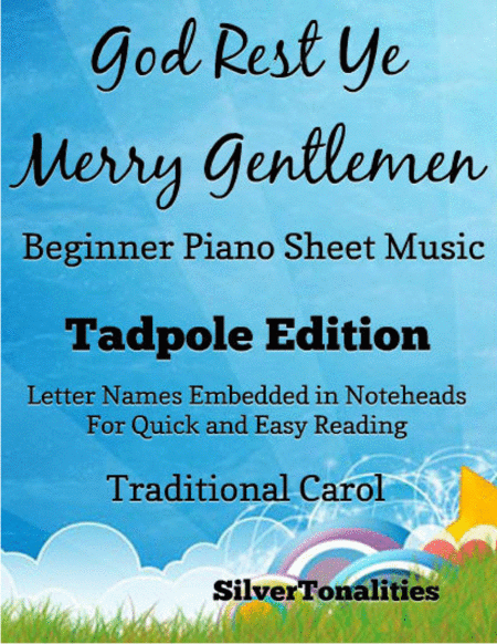 Free Sheet Music God Rest Ye Merry Gentlemen Beginner Piano Sheet Music Tadpole Edition