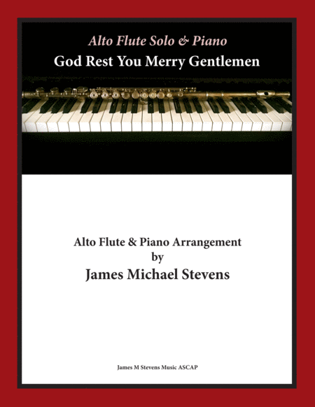 God Rest You Merry Gentlemen Christmas Alto Flute Sheet Music