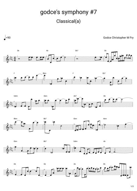 Free Sheet Music Godces Symphony 7