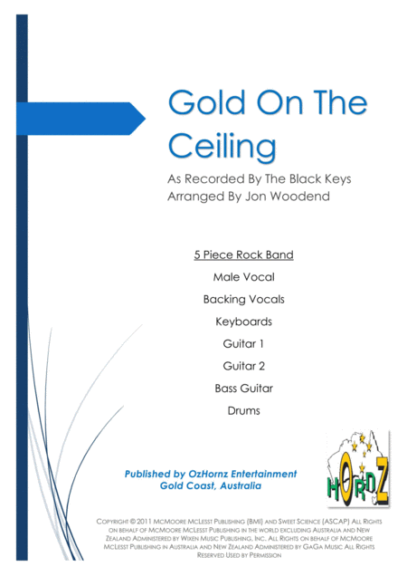 Gold On The Ceiling Sheet Music