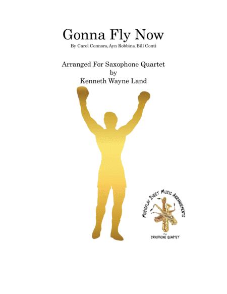 Gonna Fly Now Saxophone Quartet Sheet Music