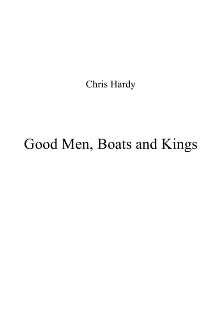 Good Men Boats And Kings Sheet Music