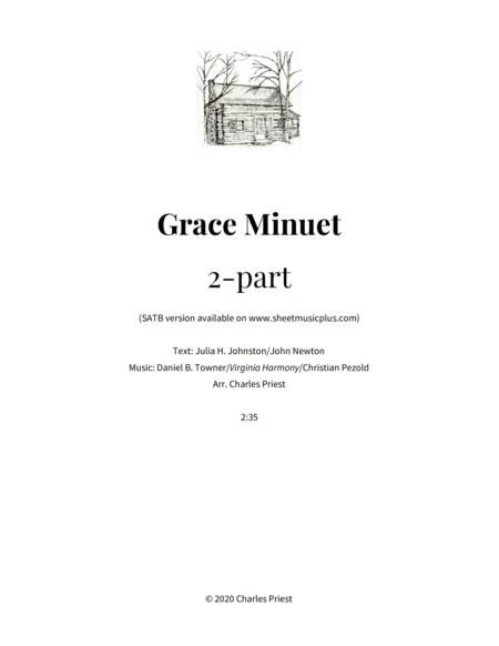 Free Sheet Music Grace Minuet 2 Part