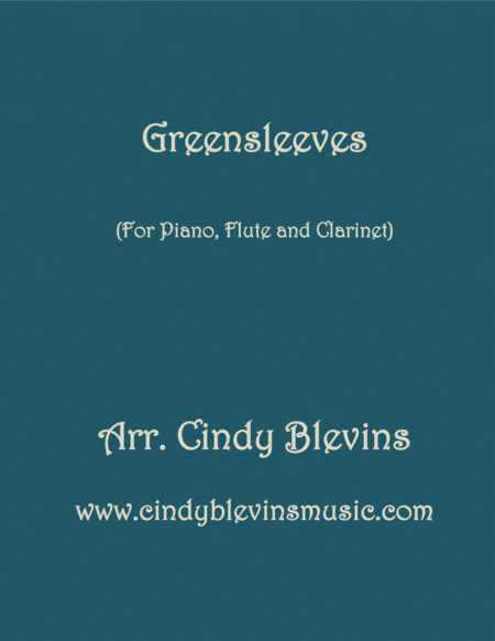 Free Sheet Music Greensleeves For Piano Flute And Clarinet