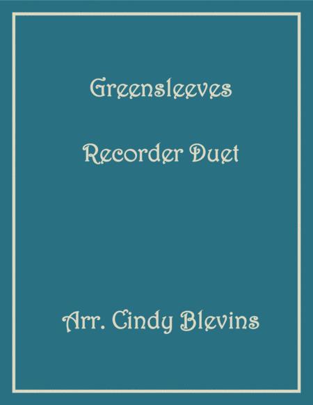 Free Sheet Music Greensleeves Recorder Duet