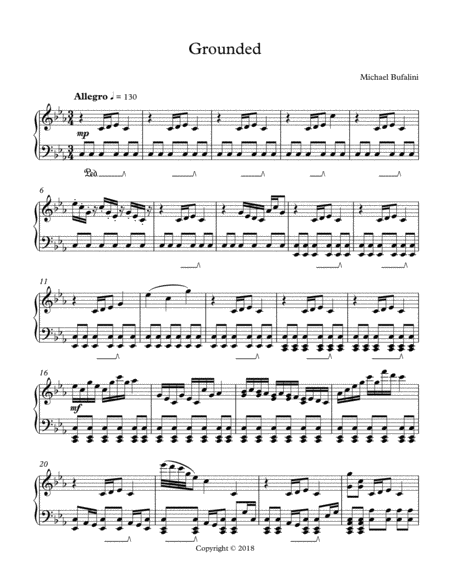 Grounded Sheet Music