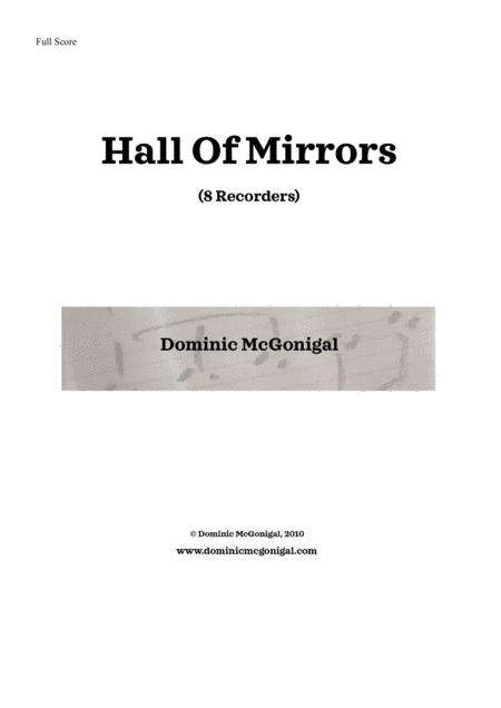 Hall Of Mirrors 8 Recorders Sheet Music