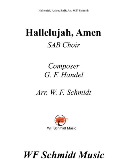 Hallelujah Amen Sheet Music