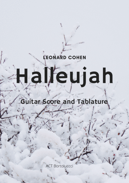 Free Sheet Music Hallelujah Guitar Score And Tablature