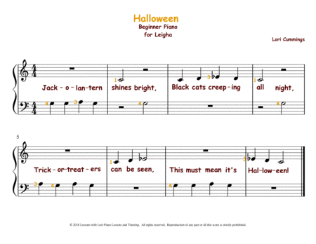 Free Sheet Music Halloween