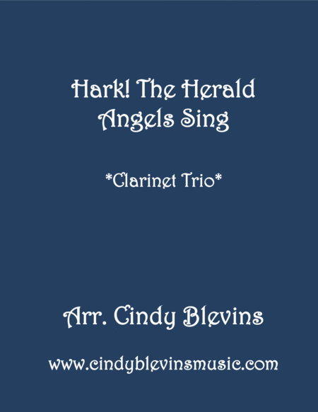 Hark The Herald Angels Sing For Clarinet Trio Sheet Music