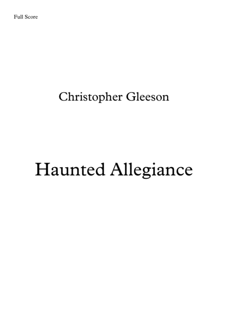 Haunted House For Violin And Guitar Sheet Music