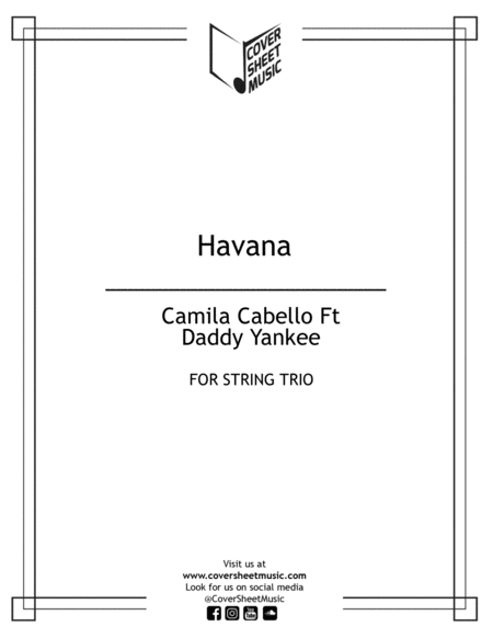 Free Sheet Music Havana String Trio