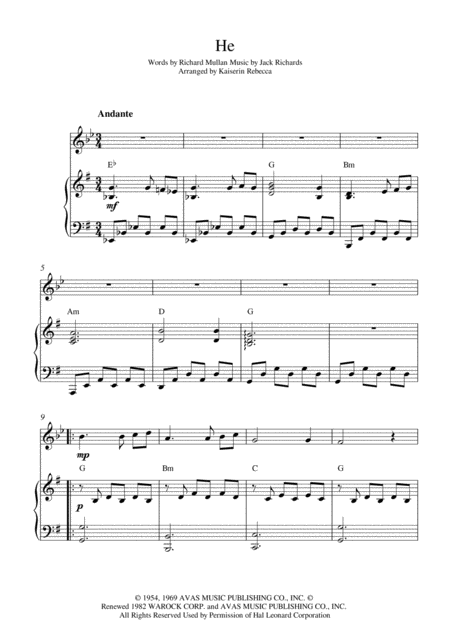 Free Sheet Music He Clarinet In A Solo And Piano Accompaniment