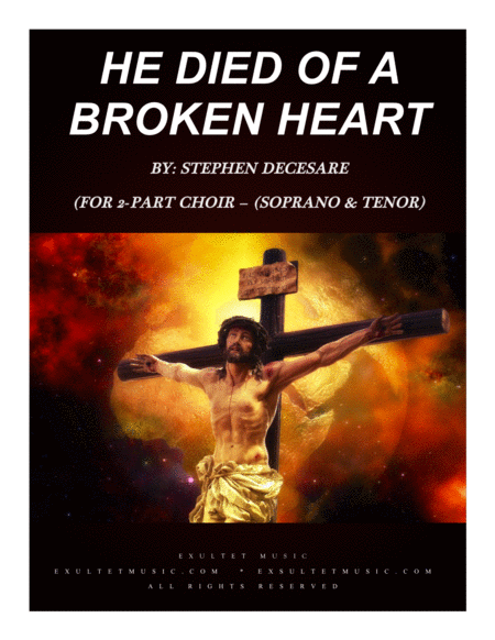 Free Sheet Music He Died Of A Broken Heart For 2 Part Choir Soprano Tenor