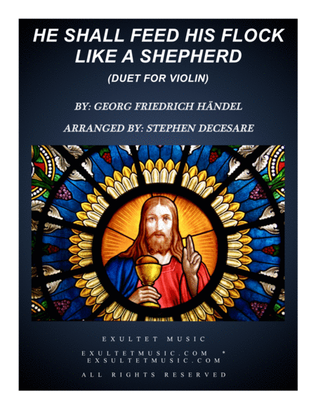 He Shall Feed His Flock Like A Shepherd Violin Duet Sheet Music