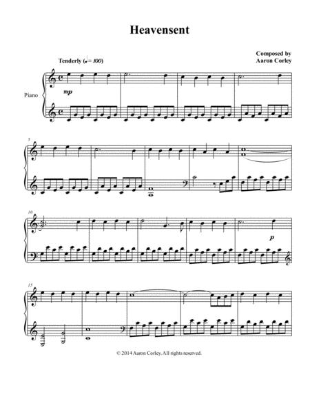 Free Sheet Music Heavensent