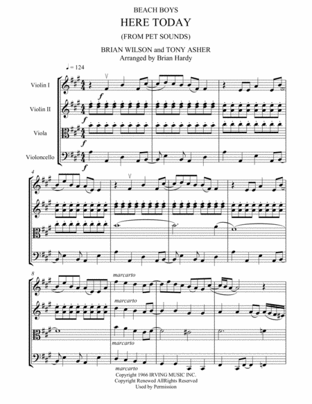 Here Today Sheet Music