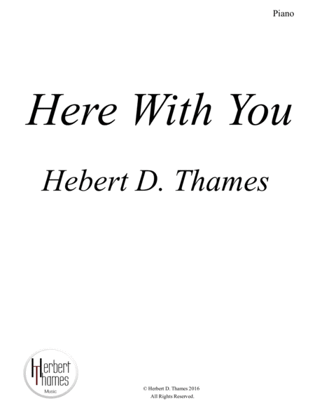 Here With You Sheet Music