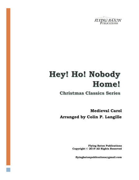 Hey Ho Nobody Home Sheet Music