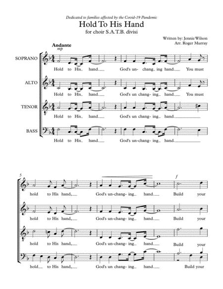 Hold To His Hand Sheet Music