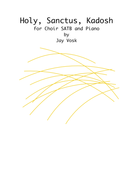 Holy Santus Kadosh Sheet Music