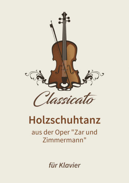 Free Sheet Music Holzschuhtanz