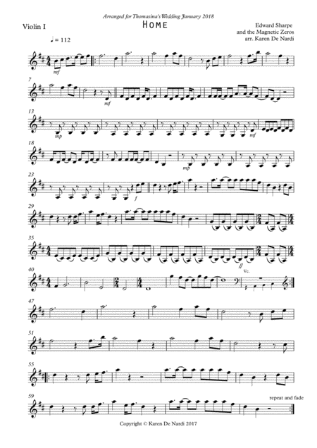 Free Sheet Music Home Edward Sharpe And The Magnetic Heroes For String Quartet