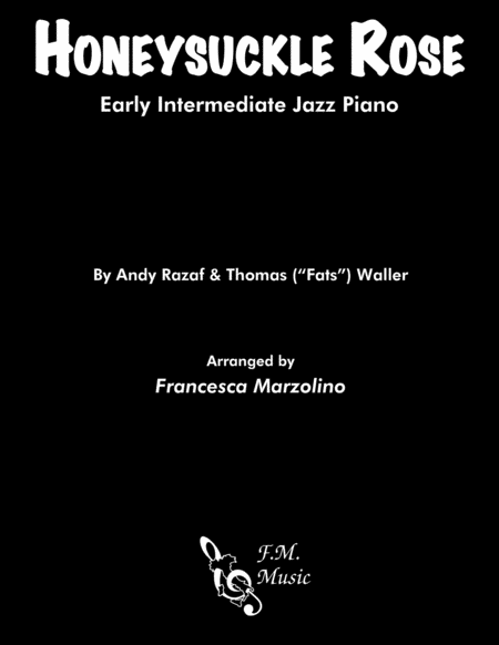 Free Sheet Music Honeysuckle Rose Early Intermediate Jazz Piano