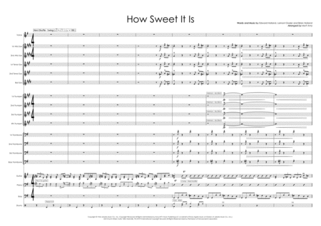 Free Sheet Music How Sweet It Is To Be Loved By You Big Band And Vocal