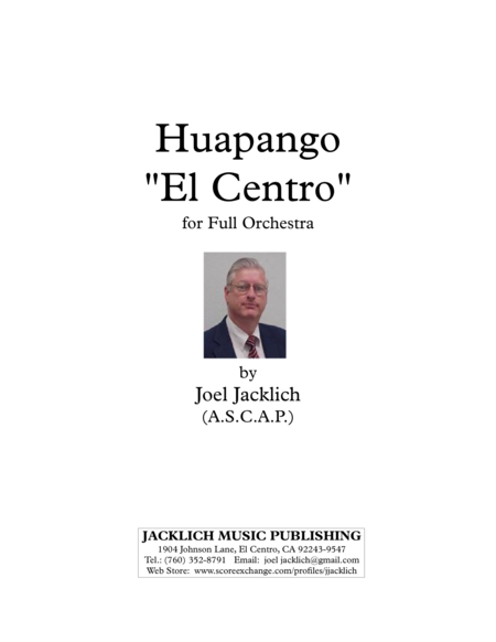 Huapango El Centro Full Orchestra Sheet Music