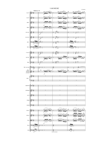 Free Sheet Music I Am Music